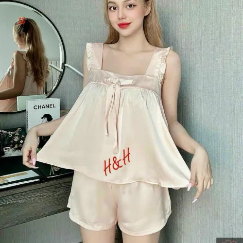 Đồ bộ latin trơn siêu mát áo trơn thắt nơ