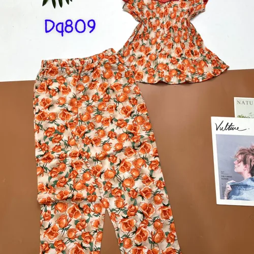 Đồ bộ mango áo sát nách bèo cổ kiểu in bông
