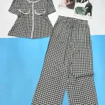 Đồ bộ mango áo tay ngắn may 2 túi trước kiểu xinh