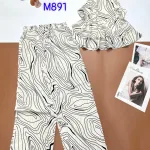 Đồ bộ mango mặc nhà quần dài áo sát nách hai tầng in nhiều hoạ tiết