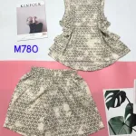 Đồ bộ mango mặc nhà quần đùi áo sát nách có nơ