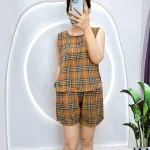 Đồ bộ mango mặc nhà quần đùi áo sát nách nhiều hoạ tiết