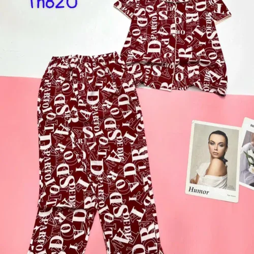 Đồ bộ mango pijama quần dài áo ngắn nhiều hoạ tiết