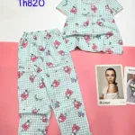 Đồ bộ mango pijama quần dài áo ngắn nhiều hoạ tiết