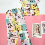 Đồ bộ mango pijama quần dài áo ngắn nhiều hoạ tiết