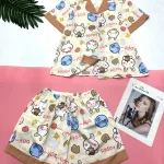 Đồ bộ mango pijama  quần đùi áo tay ngắn nhiều hình