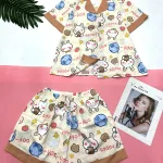 Đồ bộ mango pijama  quần đùi áo tay ngắn nhiều hình