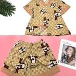 Đồ bộ mango pijama  quần đùi áo tay ngắn nhiều hình