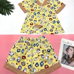 Đồ bộ mango pijama  quần đùi áo tay ngắn nhiều hình