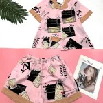 Đồ bộ mango pijama  quần đùi áo tay ngắn nhiều hình