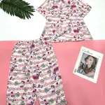 Đồ bộ mango pijama  quần lửng áo tay ngắn nhiều hình khác nhau