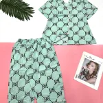 Đồ bộ mango pijama  quần lửng áo tay ngắn nhiều hình khác nhau