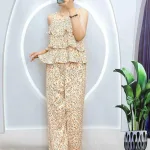 Đồ bộ mango quần dài áo 2 dây bản 3 tầng