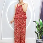 Đồ bộ mango quần dài áo dây bản 4 tầng