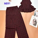 Đồ bộ mango quần dài áo sát nách 2 tầng