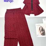Đồ bộ mango quần dài áo sát nách in nhiều  hoạ tiết