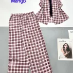 Đồ bộ mango quần dài áo sát nách in nhiều  hoạ tiết