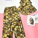 Đồ bộ mango quần dài áo sát nách in  nhiều  hoạ tiết khác nhau