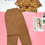 Đồ bộ  mango quần dài trơn áo tay lỡ