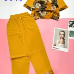 Đồ bộ  mango quần dài trơn áo tay lỡ