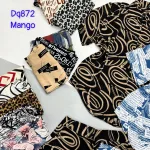 Đồ bộ mango quần đùi áo sơ mi in nhiều hoạ tiết