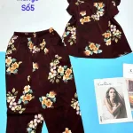 Đồ bộ mango quần ngố áo tay bèo có bông