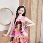 Đồ bộ mango siêu mát quần đùi áo ba lỗ in nhiều hình dễ thương