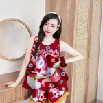 Đồ bộ mango siêu mát quần đùi áo ba lỗ in nhiều hình dễ thương