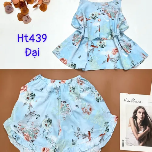 Đồ bộ mango siêu mát quần đùi áo hai dây