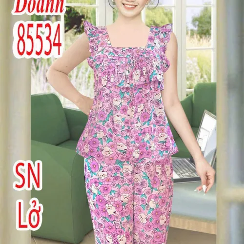Đồ Bộ NỮ Sát Nách DD-85534 Vải Tole