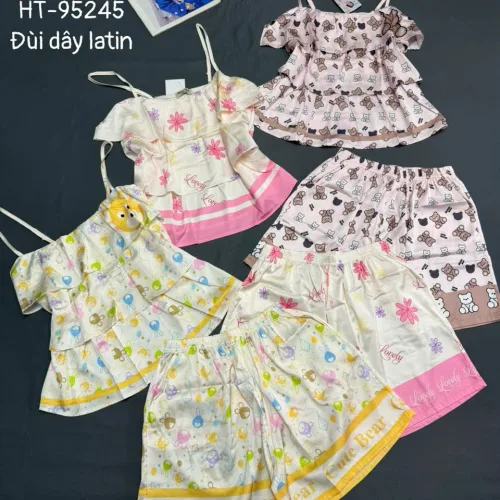Đồ bộ nữ 2 dây chất latin HT-95245