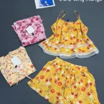 Đồ bộ nữ 2 dây vải mango 2 tầng Dd-95486