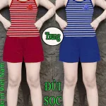 Đồ bộ nữ sát nách quần đùi XS 9087 9587 chất cotton 4 chiều