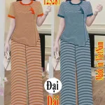 Đồ bộ nữ tay ngắn quần dài TS-25287