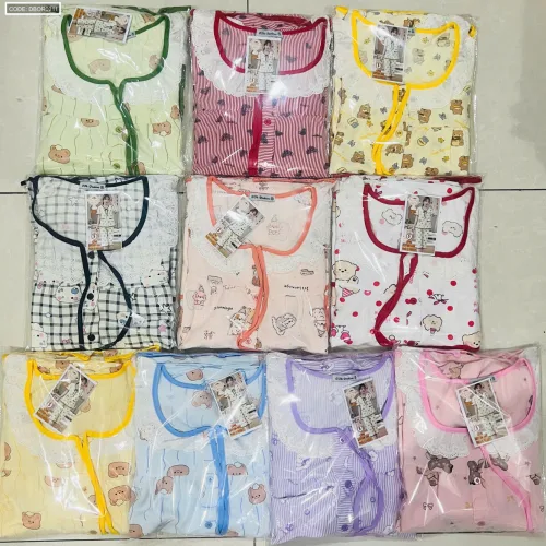 Đồ bộ nữ tay ngắn quần lửng chất cotton hàn Tt-001986