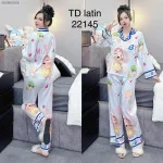 Đồ bộ pijama latin quần dài áo tay dài in hình thú dễ thương