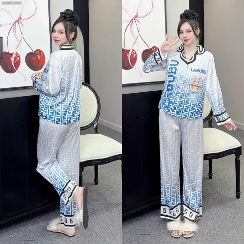 Đồ bộ pijama latin quần dài áo tay dài in hình thú dễ thương