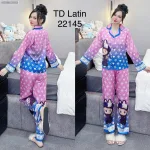 Đồ bộ pijama latin quần dài áo tay dài in hình thú dễ thương