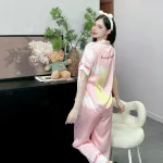Đồ bộ pijama latin quần dài áo tay ngắn in nhiều hình
