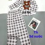 Đồ bộ pijama quần dài áo tay dài in nhiều hình