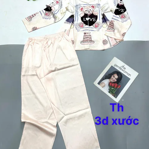 Đồ bộ pijama quần dài áo tay dài in nhiều hình