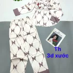 Đồ bộ pijama quần dài áo tay dài in nhiều hình