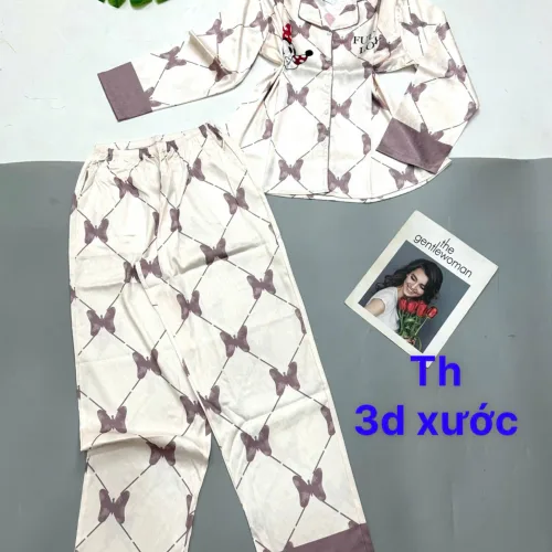 Đồ bộ pijama quần dài áo tay dài in nhiều hình