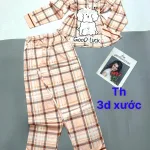 Đồ bộ pijama quần dài áo tay dài in nhiều hình
