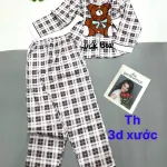 Đồ bộ pijama quần dài áo tay dài in nhiều hình