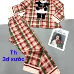 Đồ bộ pijama quần dài áo tay dài in nhiều hình