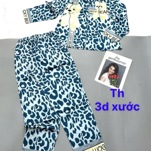 Đồ bộ pijama quần dài áo tay dài in nhiều hình