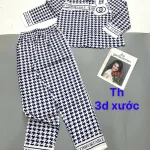 Đồ bộ pijama quần dài áo tay dài in nhiều hình