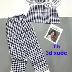 Đồ bộ pijama quần dài áo tay ngắn in nhiều hình