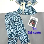 Đồ bộ pijama quần dài áo tay ngắn in nhiều hình